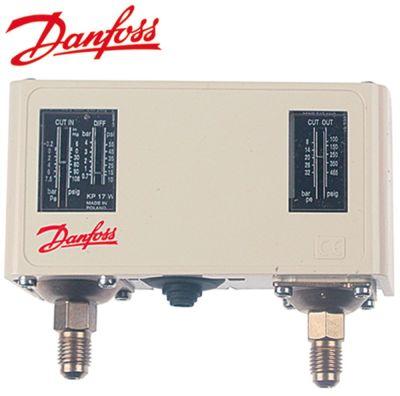 Pressostat Tryktilslutning vertikal ND/HD Køleteknik Type KP17W60-1275 DANFOSS