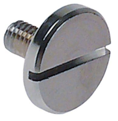 Skrue Gevind M5 Messing forkromet Gevind L 10mm