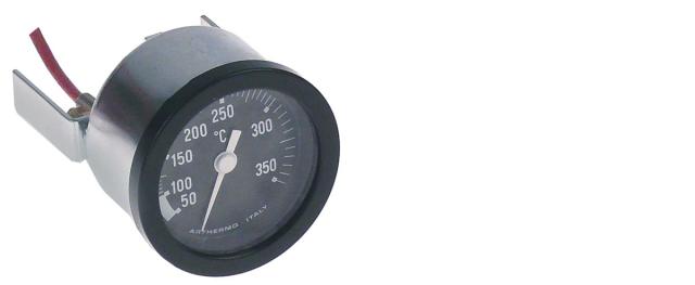 Termometer Kapillærrør 1700mm Føler ø 6mm Indbygning ø 52mm T.maks. 350°C Føler L 17mm