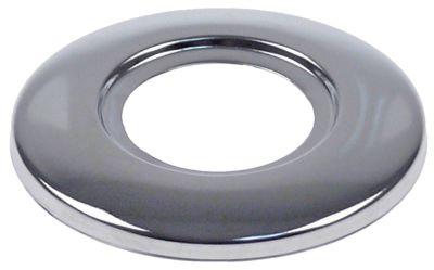 Rosette ID ø 33mm H 8mm til tømningshane Slange  udv.-ø 72mm