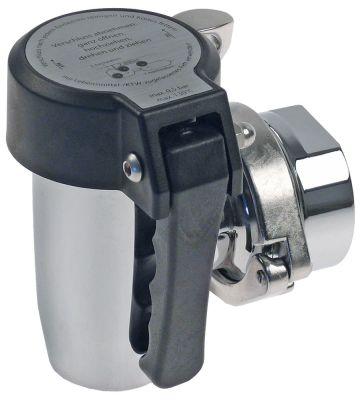 Tømningshane Messing forkromet O-ring tætnende A 85mm B 50mm 1 1/4