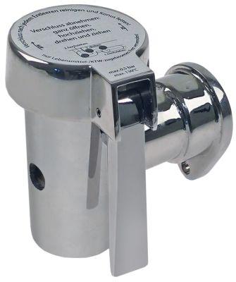 Tømningshane Nysølv konisk tætnende A 101mm B1 54mm B2 127mm ø 47mm