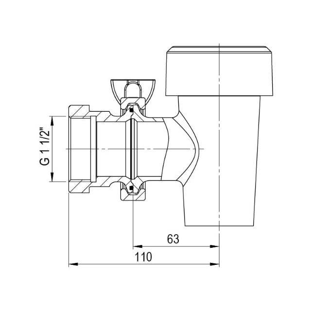 drain tap connection 1 1/2