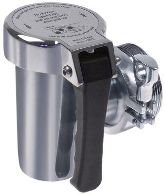 Tømningshane Messing forkromet konisk tætnende A 88mm B 52mm AG M78x3mm