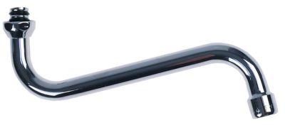 S-udløb Rør ø 18mm GEV Serie CLASSIC Udhæng 220mm Udløbshøjde 120mm