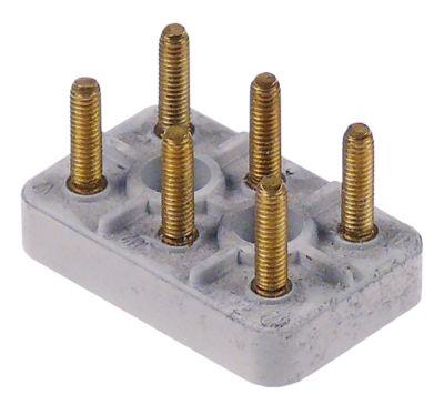 terminal board 3-pole thread M4 L 44mm W 28mm