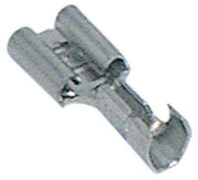 Fladstiktylle Fe gal Ni T.maks. 340°C 1,0-2,5mm² lige Størrelse 6,3x0,8mm VPE 100Stk.