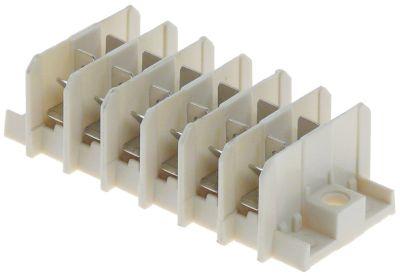Fordelerklemme Tilslutning Fladstik 6,3 mm 6-polet Temp.best. 110°C maks 450V maks. 16A