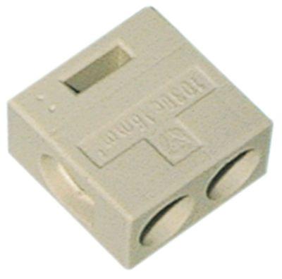 Porcelænrækkeklemme H 28mm L 28mm B 15mm 1-polet 16mm² maks 400V maks. 76A VPE 1Stk.