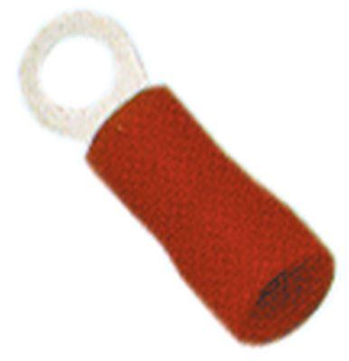 Ringkabelsko Cu gal Sn rød T.maks. 75°C 0,5-1,5mm² Størrelse M3 ø3,2mm Isolering PVC VPE 1