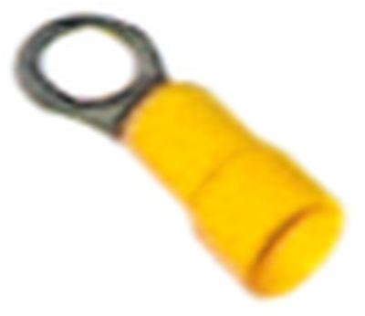 Kabelsko O ø5,3 mm. 6,0mm²100 stk. pvc gul  t.max. 75°C
