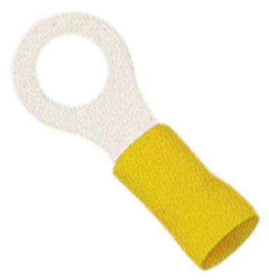 Ringkabelsko Cu gal Sn gul T.maks. 75°C 4,0-6,0mm² Størrelse M6 ø6,5mm Isolering PVC VPE 1