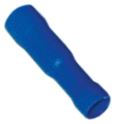 Rundstiktylle Cu gal Sn blå T.maks. 75°C 1,5-2,5mm² Størrelse ø4mm Isolering PVC