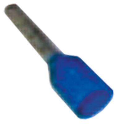 Ledningstylle Cu gal Sn blå T.maks. 110°C 25mm² Længde 12mm + krave Isolering PVC VPE 100Stk.