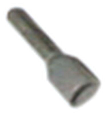 Ledningstylle Cu gal Sn grå T.maks. 110°C 4mm² Længde 12mm + krave Isolering PVC VPE 100Stk.