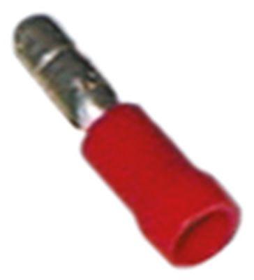 Rundstik Cu gal Sn rød T.maks. 75°C 0,5-1,5mm² Størrelse ø4mm Isolering PVC VPE 100Stk.