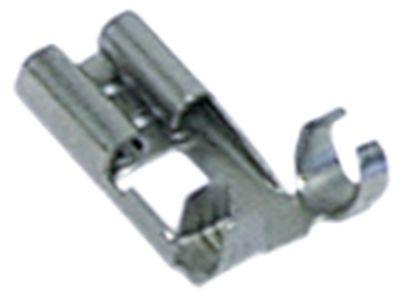 Fladstiktylle Fe gal Ni T.maks. 340°C 1,0-2,5mm² vinkel Størrelse 6,3x0,8mm VPE 100Stk.