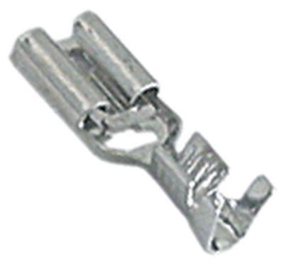 Fladstiktylle CuZn gal Sn T.maks. 110°C 1,0-2,5mm² Størrelse 6,3x0,8mm VPE 100 Stk.