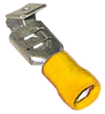 Fladstiktylle Cu gal Sn gul med forgrening T.maks. 75°C 4,0-6,0mm² Størrelse 6,3x0,8mm