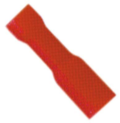 Fladstiktylle Cu gal Sn rød T.maks. 75°C 0,5-1,5mm² komplet isoleret Størrelse 2,8x0,8mm