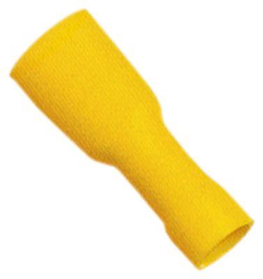 Fladstiktylle Cu gal Sn gul T.maks. 75°C 4,0-6,0mm² komplet isoleret Størrelse 6,3x0,8mm