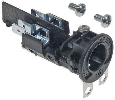 Strømforsyningsklemme 2-polet maks 450V Kabel ø 15mm maks. 16A Tværsnit 15mm²