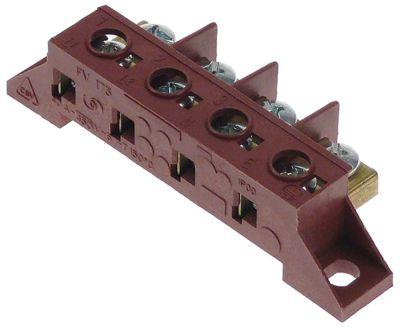 power terminal block 4-pole max. 40A max 450V connection M6/M6 temp.-resist. 150°C