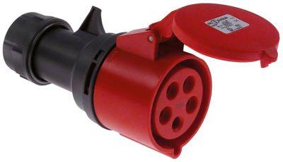 Kobling 5-polet CEE Kapslingsklasse IP44 maks 400V maks. 32A Kontakter 3P+N+PE Klemmer 2,5-6,0mm