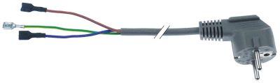 power lead 3-pole 16A Qty 1 pcsconnection male faston 6.3mm grey L 1550mm