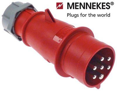 Stik lige 7-polet CEE Kapslingsklasse IP44 maks 400V maks. 32A Kontakter 5P+N+PE
