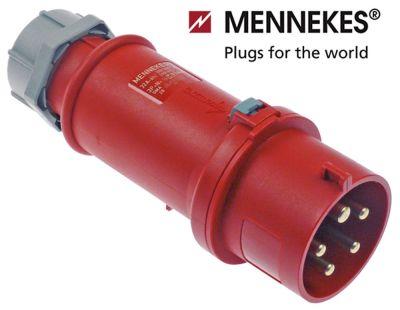 Stik lige 5-polet CEE Kapslingsklasse IP44 maks 400V maks. 32A Kontakter 3P+N+PE