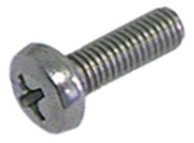 Skrue med fladt hoved DIN 7985/ISO 7045 Gevind M4 CNS Holder Krydskærv Gevind L 10mm VPE 20 Stk.