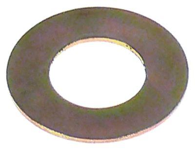 Underlagsskive ID ø 10mm UD ø 19mm Stål Materialestyrke 8mm VPE 1Stk.