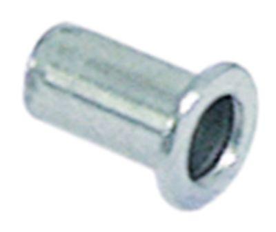 Nittemøtrik ø 7mm Gevind M5 Aluminium L 12mm til pladetykkelse 0,5 til 3mm VPE 10Stk.