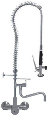 Servicebruser INOX Håndtag Keramikpatron ø47mm Væg Tilslutning 1/2