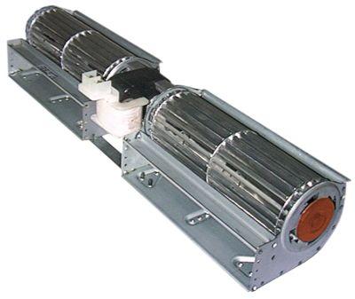 Tværstrømsventilator 30W Motor midten Valse ø 60mm Valse L 2x180mm -30 til +100°C Tilslutning F 