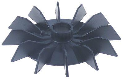 Ventilatorhjul Plastik ø 124mm H 18mm Akseholder ø 185mm Motortype 71