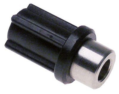Kobling Gevind M6L D1 ø 18mm D2 ø 21mm L 36mm Tænder 4 til enhed CICLONE Indv.-ø 1 8mm