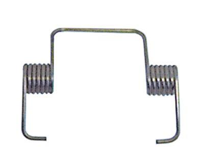 Drejefjeder ø 6mm Trådtykkelse ø 9mm L1 2x6mm L2 15mm L3 15mm til lukkenav VPE 1Stk.