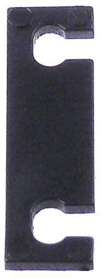 Underlagsplade Plastik H 2mm L 38mm B 11mm BA 26mm