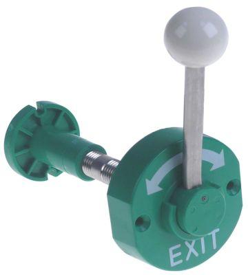 Nødåbner UD ø 80mm H 565mm L 111mm B 75mm Akse ø 24mm BA 63mm Køleteknik aflåseligt  -