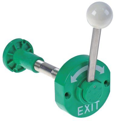 Nødåbner UD ø 80mm H 565mm L 111mm B 75mm Akse ø 24mm BA 63mm Køleteknik aflåseligt Nej