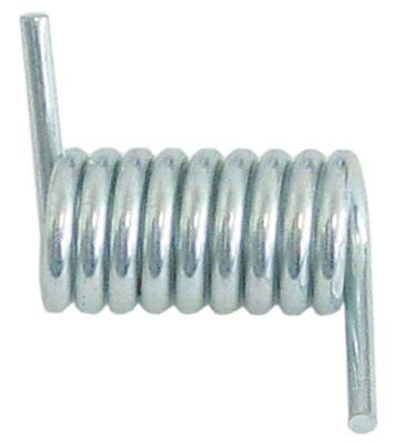 torsion spring ø 20,1mm L2 40mm wire gauge ø 3,6mm mounting pos. left L1 16mm L3 16mm