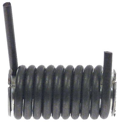 Drejefjeder ø 22mm Trådtykkelse ø 37mm L1 26mm L2 40mm L3 10mm IP højre