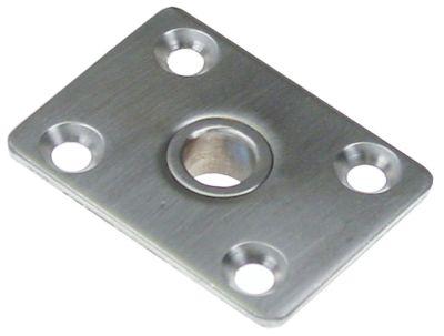 Underlagsplade H 12mm L 60mm B 45mm Hul ø 12mm BA 30/40mm