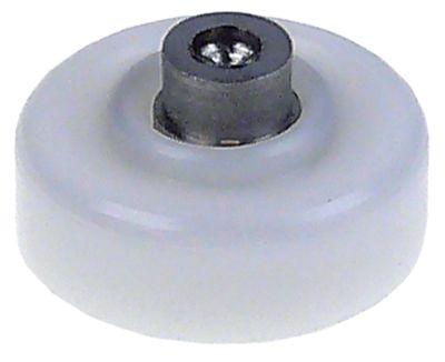 Løberulle Rulle ø 19mm 72mm PTFE Boring ø 7mm A 19mm B 72mm C 8mm D 6mm E 105mm