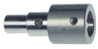 Bøsning Aluminium D1 ø 17mm D2 ø 10mm D3 ø 8mm L 35mm til lågelukkemekanisme Indv.-ø 1 10mm