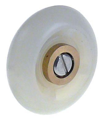 Løberulle Rulle ø 32mm 11mm Gevind M5 Plastik ø 12mm A 32mm B 11mm C 12mm Leje Glideleje