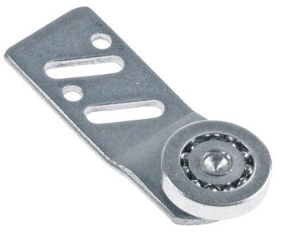 Løberulle Rulle ø 25mm 6mm CNS/CNS H 7mm L 68mm BA 40/50mm med holder IP bagerst