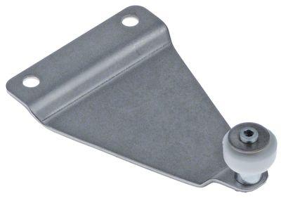 Løberulle Rulle ø 16mm 7mm Stål galvaniseret/keramik H 6mm L 83mm BA 75mm